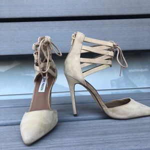 Steve Madden Suede Lace-up Stiletto